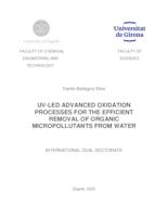 prikaz prve stranice dokumenta UV-LED advanced oxidation processes for the efficient removal of organic micropollutants from water
