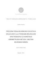 prikaz prve stranice dokumenta Procjena fizikalno-kemijskih svojstava izolacijskih ulja tehnikama molekulske spektroskopije uz korištenje kemometrijskih metoda i umjetnih neuronskih mreža