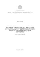 prikaz prve stranice dokumenta Medium access control protocol for visible light communication in vehicular communication networks