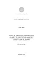 prikaz prve stranice dokumenta Pripremljenost srednjoškolskih učenika za nastavu informatike korištenjem udžbenika