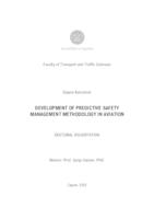 prikaz prve stranice dokumenta Development of Predictive Safety Management Methodology in Aviation