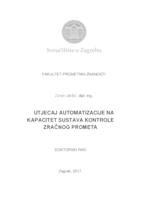 prikaz prve stranice dokumenta Utjecaj automatizacije na kapacitet sustava kontrole zračnog prometa