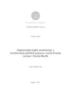 prikaz prve stranice dokumenta Hegemonijska logika označavanja: o transformaciji političkih pojmova u teoriji Ernesta Laclaua i Chantal Mouffe   