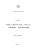 prikaz prve stranice dokumenta NAČELO HOSPITALITETA I PROBLEM EUROPSKOG KOZMOPOLITIZMA