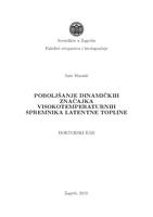 prikaz prve stranice dokumenta Poboljšanje dinamičkih značajka visokotemperaturnih spremnika latentne topline