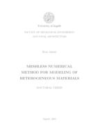 prikaz prve stranice dokumenta Meshless numerical method for modeling of heterogeneous materials