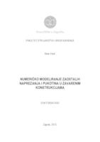 prikaz prve stranice dokumenta Numeričko modeliranje zaostalih naprezanja i pukotina u zavarenim konstrukcijama 