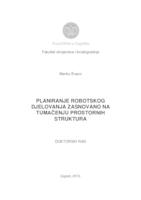 prikaz prve stranice dokumenta Planiranje robotskog djelovanja zasnovano na tumačenju prostornih struktura