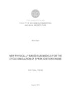 prikaz prve stranice dokumenta New physically based sub-models for the cycle-simulation of spark-ignition engine 
