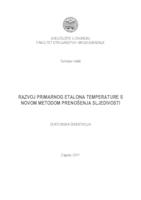 prikaz prve stranice dokumenta Razvoj primarnog etalona temperature s novom metodom prenošenja sljedivosti