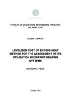 prikaz prve stranice dokumenta Levelized cost of excess heat method for the assessment of its utilisation in district heating systems