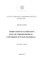 prikaz prve stranice dokumenta Production of alternative fuels by thermochemical conversion of waste materials