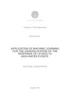 prikaz prve stranice dokumenta Application of machine learning for the generalization of the response of levees to high-water events