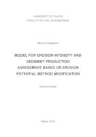 prikaz prve stranice dokumenta Model for Erosion Intensity and Sediment Production Assessment Based on Erosion Potential Method Modification