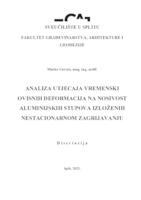 prikaz prve stranice dokumenta Analiza utjecaja vremenski ovisnih deformacija na nosivost aluminijskih stupova izloženih nestacionarnom zagrijavanju