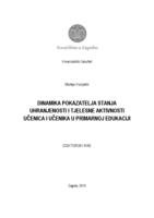 prikaz prve stranice dokumenta Dinamika pokazatelja stanja uhranjenosti i tjelesne aktivnosti učenica i učenika u primarnoj edukaciji