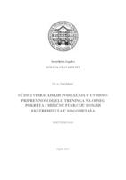 prikaz prve stranice dokumenta Učinci vibracijskih podražaja u uvodnopripremnom dijelu treninga na opseg pokreta i mišićnu funkciju donjih ekstremiteta u nogometaša