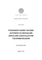 prikaz prve stranice dokumenta Povezanost razine tjelesne aktivnosti sa seksualnim zdravljem i zadovoljstvom tjelesnim izgledom