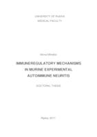 prikaz prve stranice dokumenta IMMUNEREGULATORY MECHANISMS   IN MURINE EXPERIMENTAL   AUTOIMMUNE NEURITIS