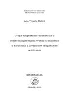 prikaz prve stranice dokumenta Uloga magnetske rezonancije u otkrivanju promjena vratne kralježnice u bolesnika s juvenilnim idiopatskim artritisom