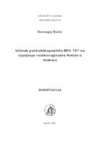 prikaz prve stranice dokumenta Učinak pentadekapeptida BPC 157 na cijeljenje vezikovaginalne fistule u štakora