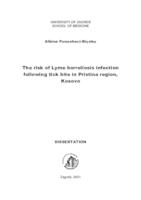 prikaz prve stranice dokumenta The risk of Lyme borreliosis infection following tick bite in Pristina region, Kosovo 