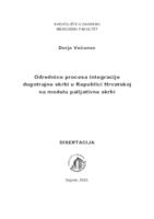 prikaz prve stranice dokumenta Odrednice procesa integracije dugotrajne skrbi u Republici Hrvatskoj na modelu palijativne skrbi