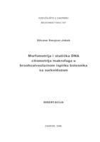 prikaz prve stranice dokumenta Morfometrija i statička DNA citometrija makrofaga u bronhoalveolarnom ispirku bolesnika sa sarkoidozom 