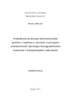 prikaz prve stranice dokumenta Vrijednost praćenja koncentracije grelina i leptina u serumu u procjeni učinkovitosti liječenja intragastričnim balonom i barijatrijskim zahvatom