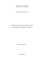 prikaz prve stranice dokumenta Antinociceptivno djelovanje botulinum toksina tipa A 