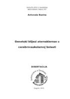 prikaz prve stranice dokumenta Genetski biljezi ateroskleroze u cerebrovaskularnoj bolesti