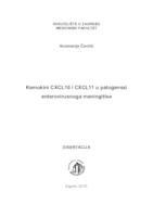 prikaz prve stranice dokumenta Kemokini CXCL10 i CXCL11 u patogenezi enterovirusnoga meningitisa 