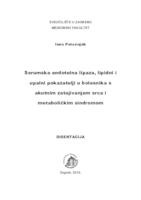 prikaz prve stranice dokumenta Serumska endotelna lipaza, lipidni i upalni pokazatelji u bolesnika s akutnim zatajivanjem srca i metaboličkim sindromom 
