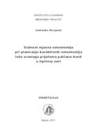 prikaz prve stranice dokumenta Važnost mjesta osteotomije pri planiranju korektivnih osteotomija loše srasloga prijeloma palčane kosti u tipičnoj zoni 