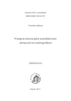 prikaz prve stranice dokumenta Procjena tumora jetre kvantitativnom ultrazvučnom elastografijom 