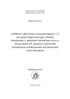 prikaz prve stranice dokumenta Inhibitor aktivatora plazminogena 1 u procjeni dugoročnoga ishoda bolesnika s akutnim infarktom srca s elevacijom ST spojnice liječenih primarnom perkutanom koronarnom intervencijom 