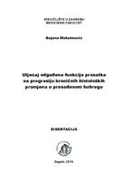 prikaz prve stranice dokumenta Utjecaj odgođene funkcije presatka na progresiju kroničnih histoloških promjena u presađenom bubregu 