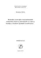 prikaz prve stranice dokumenta Biološke značajke mezenhimskih matičnih stanica umnoženih in vitro u mediju s lizatom ljudskih trombocita 