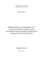 prikaz prve stranice dokumenta N-glikozilacija imunoglobulina G u kroničnoj bolesti presatka protiv primatelja nakon presadbe alogeničnih matičnih krvotvornih stanica 