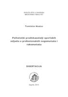 prikaz prve stranice dokumenta Psihološki predskazatelji sportskih ozljeda u profesionalnih nogometaša i rukometaša
