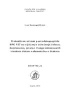 prikaz prve stranice dokumenta Protektivan učinak pentadekapeptida BPC 157 na cijeljenje oštećenja želuca, duodenuma, jetara i mozga uzrokovanih visokom dozom celekoksiba u štakora 