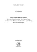 prikaz prve stranice dokumenta Usporedba depresivnoga i demoralizacijskoga sindroma kao predskazatelja suicidalnosti u kroničnoj fazi shizofrenije