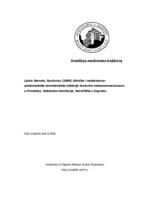 prikaz prve stranice dokumenta Kliničke i molekularno-epidemiološke karakteristike infekcije humanim metapneumovirusom u Hrvatskoj