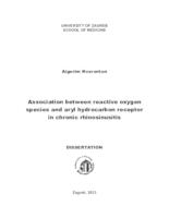 prikaz prve stranice dokumenta Association between reactive oxygen species and aryl hydrocarbon receptor in chronic rhinosinusitis
