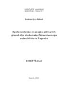 prikaz prve stranice dokumenta Epidemiološke značajke primarnih glavobolja studenata Zdravstvenoga veleučilišta u Zagrebu