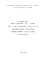 prikaz prve stranice dokumenta MOGUĆNOSTI UTJECAJA TIMA OBITELJSKE MEDICINE NA SMANJENJE PROMJENJIVIH ČIMBENIKA KARDIOVASKULARNOG RIZIKA