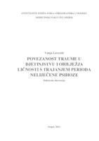 prikaz prve stranice dokumenta POVEZANOST TRAUME U DJETINJSTVU I OBILJEŽJA LIČNOSTI S TRAJANJEM PERIODA NELIJEČENE PSIHOZE