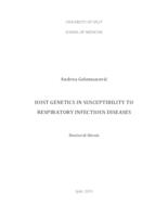 prikaz prve stranice dokumenta Host genetics in susceptibility to respiratory infectious diseases