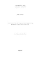 prikaz prve stranice dokumenta Role of protein and DNA damage in biological response to radiation and aging