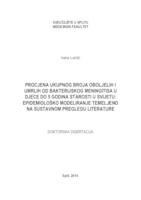 prikaz prve stranice dokumenta Procjena ukupnog broja oboljelih i umrlih od bakterijskog meningitisa u djece do 5 godina starosti u svijetu: epidemiološko modeliranje temeljeno na sustavnom pregledu literature